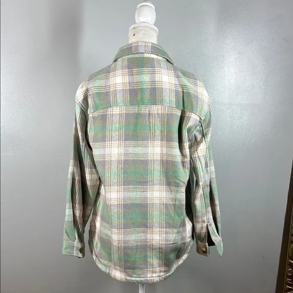 Members Mark Plaid Button-Up Jacket/Shacket - Picture 2 of 7